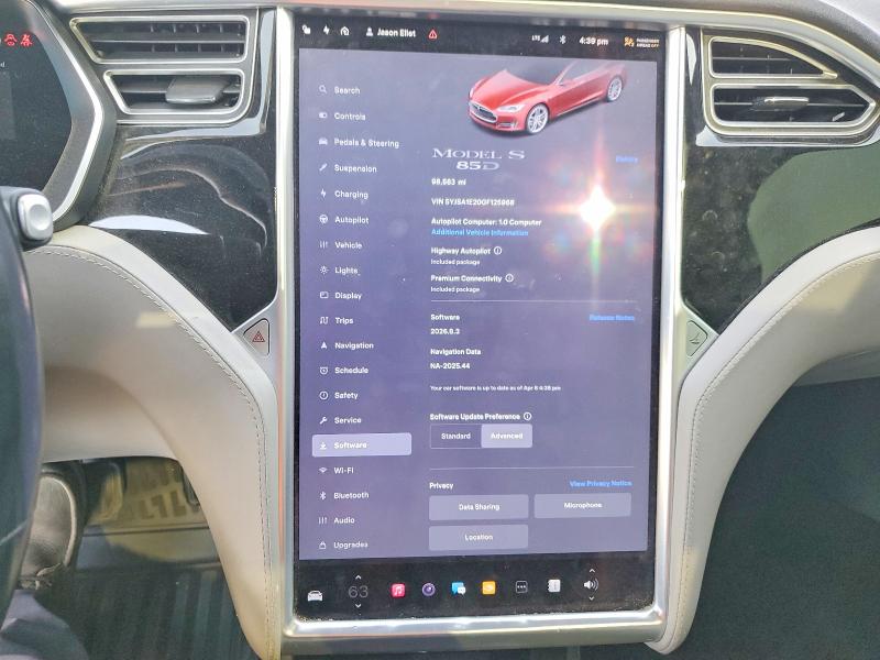 Aukcja sprzedaży 2016 Tesla Model S, vin: 5YJSA1E20GF125968, numer aukcji: 48982376