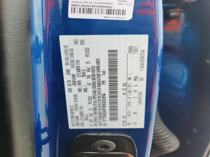 Aukcja sprzedaży 2024 Ford F150, vin: 1FTEW2KP5RKE63554, numer aukcji: 49683476