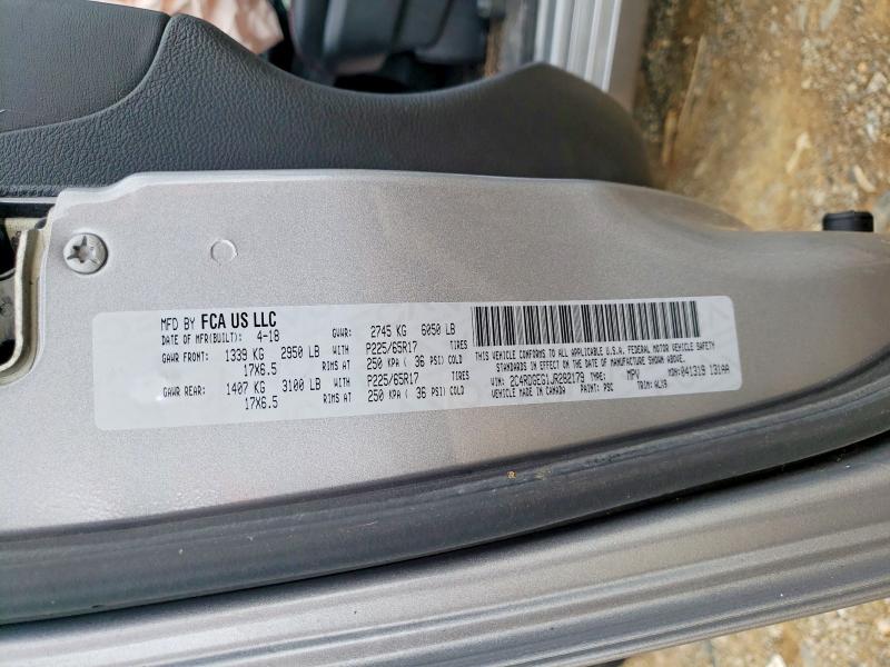 Продаж на аукціоні авто 2018 Dodge Grand Caravan, vin: 2C4RDGEG1JR282179, номер лоту: 51506986