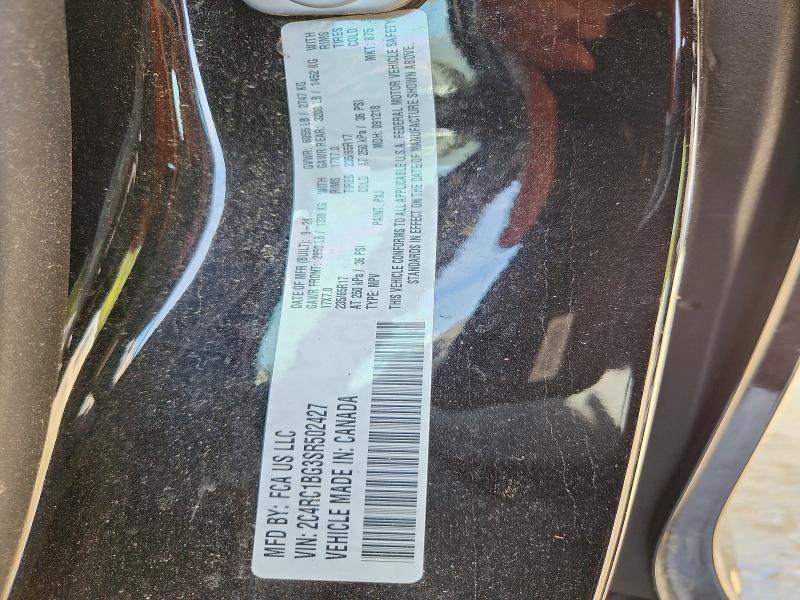 50400486 :رقم المزاد ، 2C4RC1BG3SR502427 vin ، 2025 Chrysler Pacifica مزاد بيع