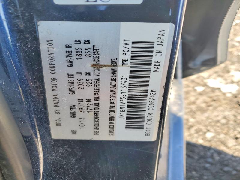 Aukcja sprzedaży 2014 Mazda Mazda3 Gs Sky 4dr, vin: JM1BM1V75E1137431, numer aukcji: 48309606