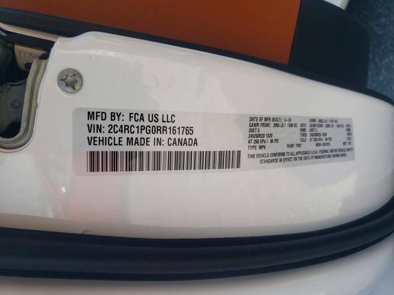 Продажа на аукционе авто 2024 Chrysler Pacifica, vin: 2C4RC1PG0RR161765, номер лота: 49653326