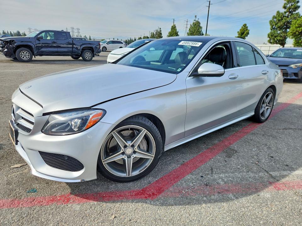49862986 :رقم المزاد ، 55SWF4KBXFU011689 vin ، 2015 Mercedes-benz C مزاد بيع