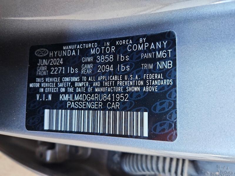 Aukcja sprzedaży 2024 Hyundai Elantra, vin: KMHLM4DG4RU841952, numer aukcji: 47137956