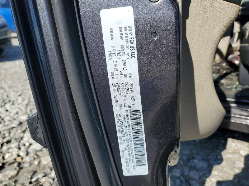 49169916 :رقم المزاد ، 2C4RDGBG0GR357516 vin ، 2016 Dodge Grand Caravan مزاد بيع
