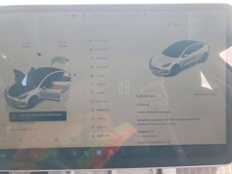 Aukcja sprzedaży 2023 Tesla Model 3, vin: 5YJ3E1EA7PF466459, numer aukcji: 51805666