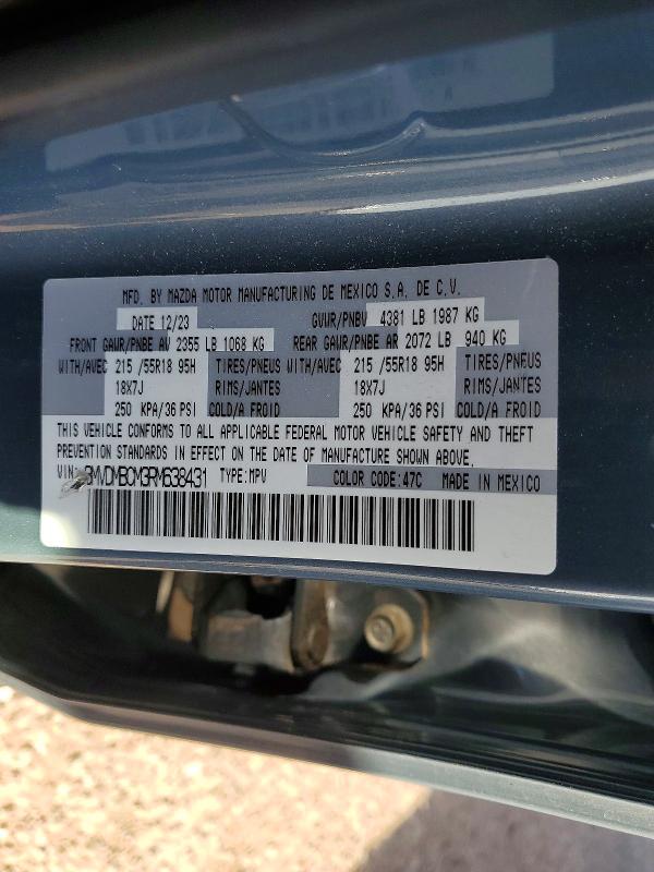 Продажа на аукционе авто 2024 Mazda Cx-30, vin: 3MVDMBCM3RM638431, номер лота: 48691586