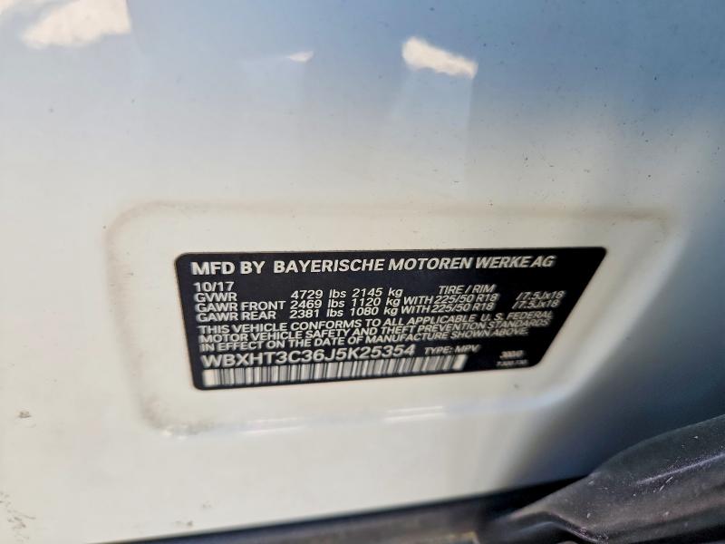 Продаж на аукціоні авто 2018 Bmw X1, vin: WBXHT3C36J5K25354, номер лоту: 50516856