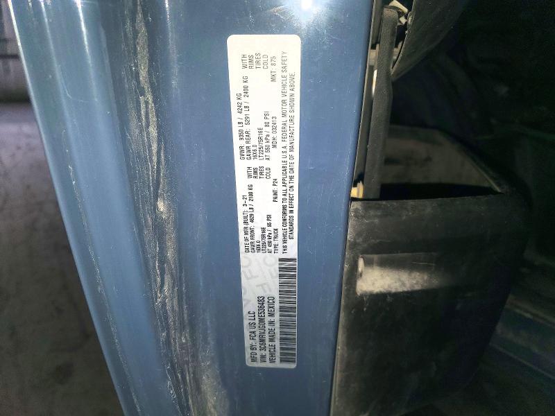 2021 Ram Promaster 3500 მანქანა იყიდება აუქციონზე, vin: 3C6MRVJG0ME536483, აუქციონის ნომერი: 50973636