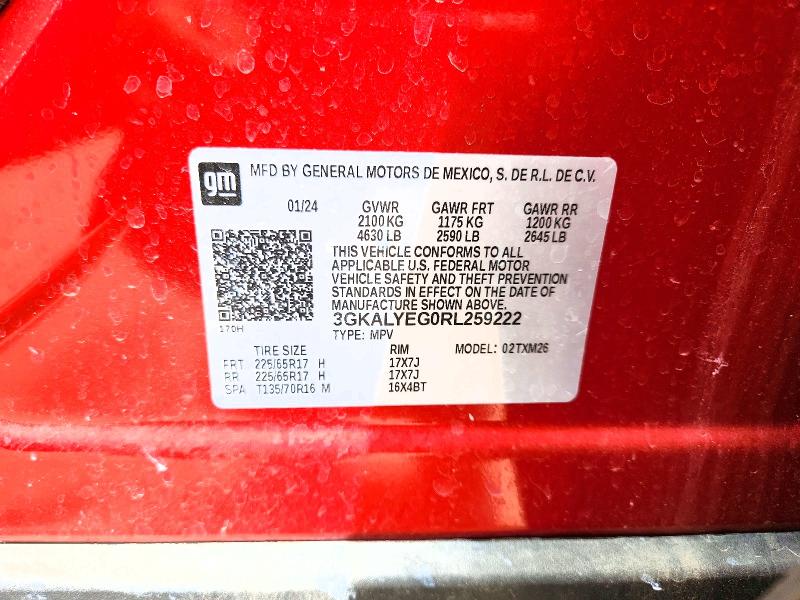49506416 :رقم المزاد ، 3GKALYEG0RL259222 vin ، 2024 Gmc Terrain مزاد بيع