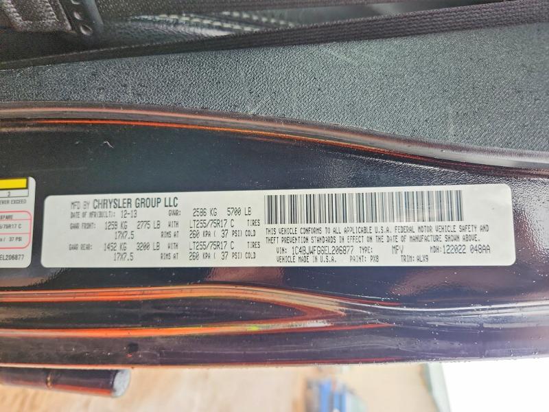 2014 Jeep Wrangler Unlimited მანქანა იყიდება აუქციონზე, vin: 1C4BJWFG6EL206877, აუქციონის ნომერი: 51457416