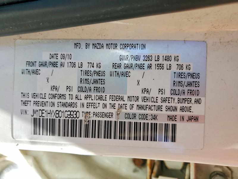 Продаж на аукціоні авто 2011 Mazda Mazda 2, vin: JM1DE1HYXB0109930, номер лоту: 50902926