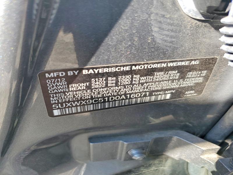 Продажа на аукционе авто 2013 Bmw X3, vin: 5UXWX9C51D0A16071, номер лота: 48168916