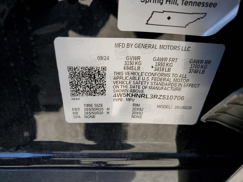 50982466 :رقم المزاد ، 4W5KHNRL3RZ510706 vin ، 2024 Acura Zdx مزاد بيع