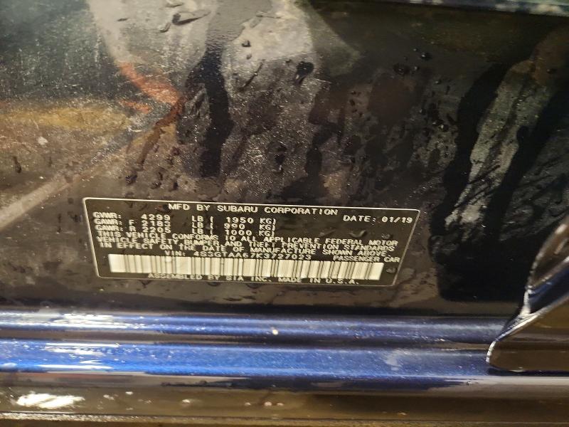 2019 Subaru Impreza მანქანა იყიდება აუქციონზე, vin: 4S3GTAA67K3727023, აუქციონის ნომერი: 51440556