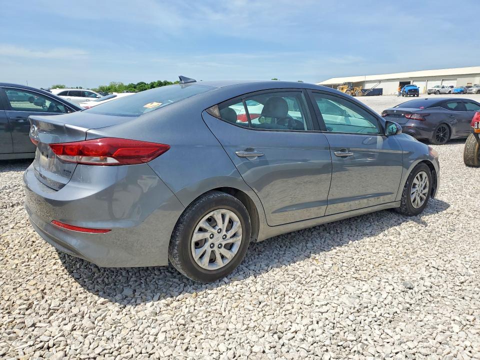 51450466 :رقم المزاد ، KMHD74LF1HU118367 vin ، 2017 Hyundai Elantra مزاد بيع