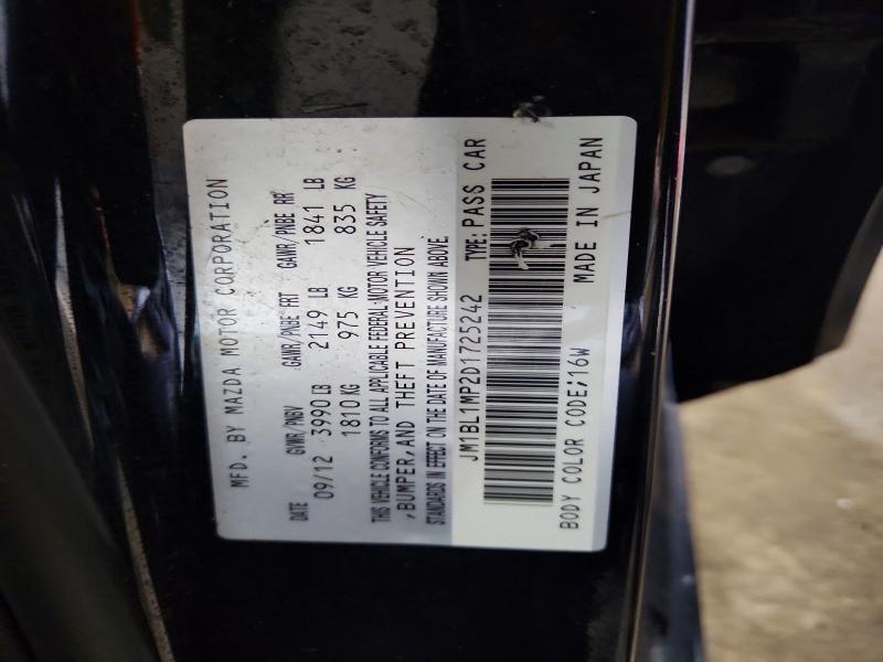 Продаж на аукціоні авто 2013 Mazda 3, vin: JM1BL1MP2D1725242, номер лоту: 50241936