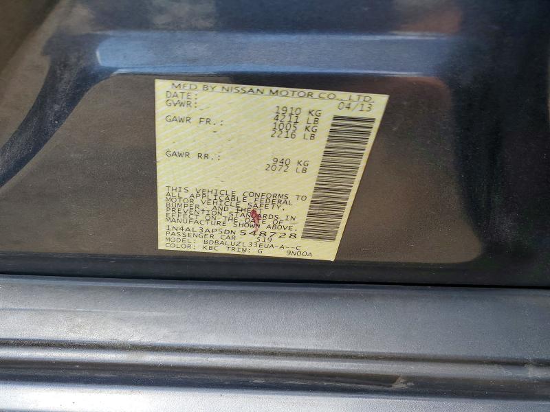 Продажа на аукционе авто 2013 Nissan Altima, vin: 1N4AL3AP5DN548728, номер лота: 49720526