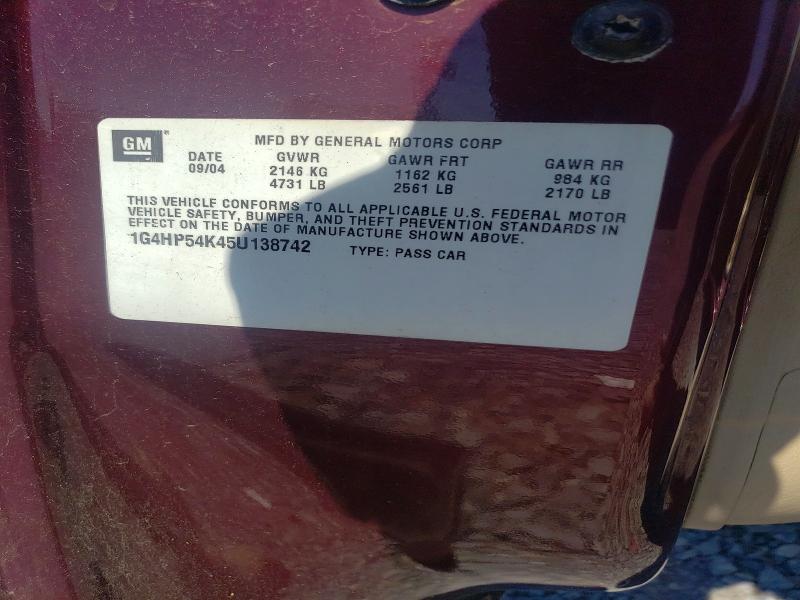 Aukcja sprzedaży 2005 Buick Lesabre, vin: 1G4HP54K45U138742, numer aukcji: 51192246