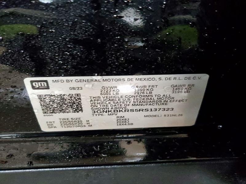 Продаж на аукціоні авто 2024 Chevrolet Blazer, vin: 3GNKBKRS5RS137323, номер лоту: 49736446