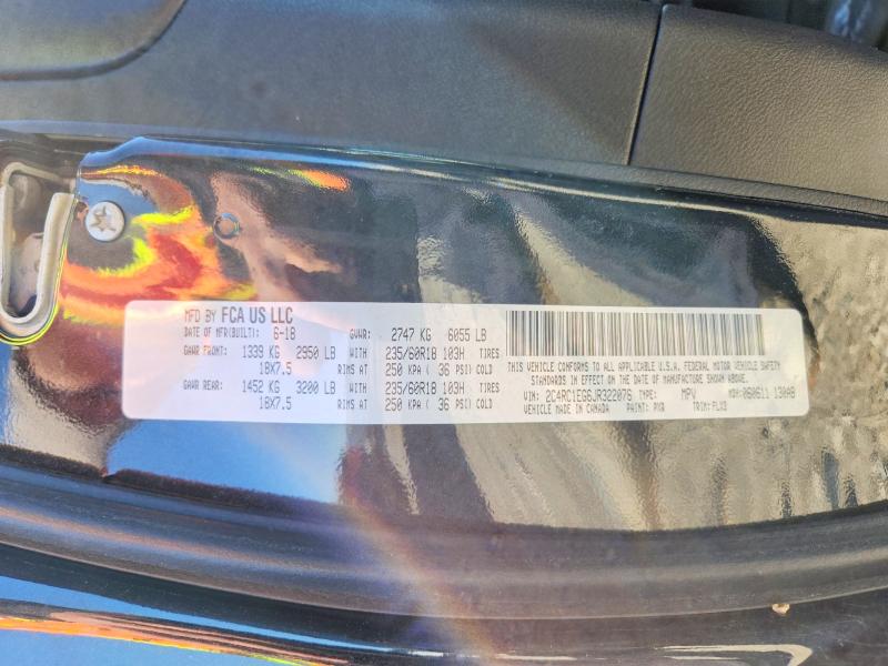 2018 Chrysler Pacifica მანქანა იყიდება აუქციონზე, vin: 2C4RC1EG6JR322076, აუქციონის ნომერი: 50644296