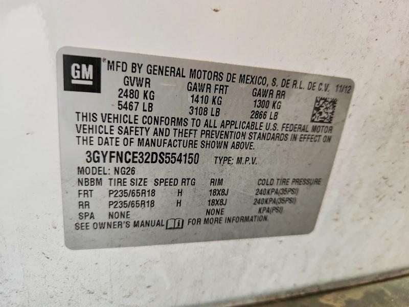 Продаж на аукціоні авто 2013 Cadillac Srx, vin: 3GYFNCE32DS554150, номер лоту: 50470306
