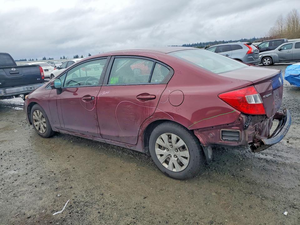 48525276 :رقم المزاد ، 2HGFB2F53CH538261 vin ، 2012 Honda Civic مزاد بيع