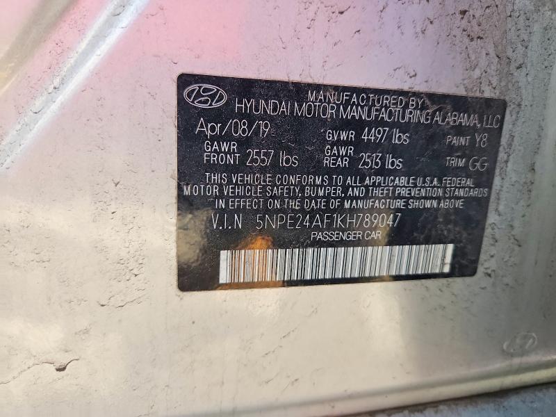 Продажа на аукционе авто 2019 Hyundai Sonata, vin: 5NPE24AF1KH789047, номер лота: 49748566