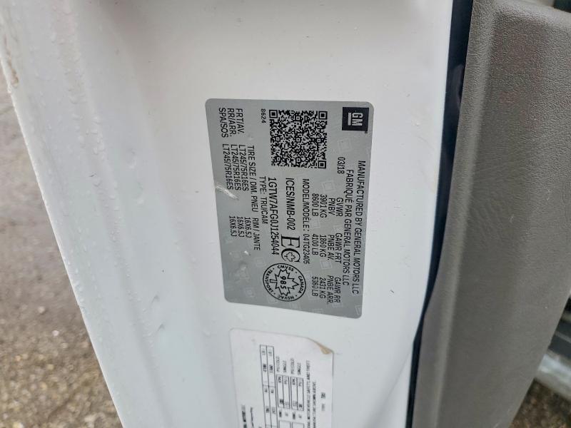 Aukcja sprzedaży 2018 Gmc Savana, vin: 1GTW7AFG0J1254044, numer aukcji: 50040106