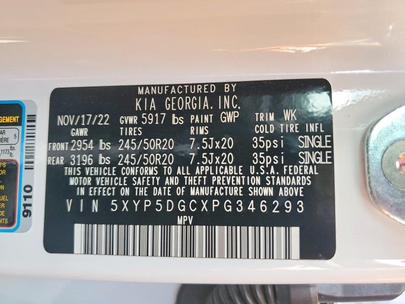 Aukcja sprzedaży 2023 Kia Telluride, vin: 5XYP5DGCXPG346293, numer aukcji: 48879826