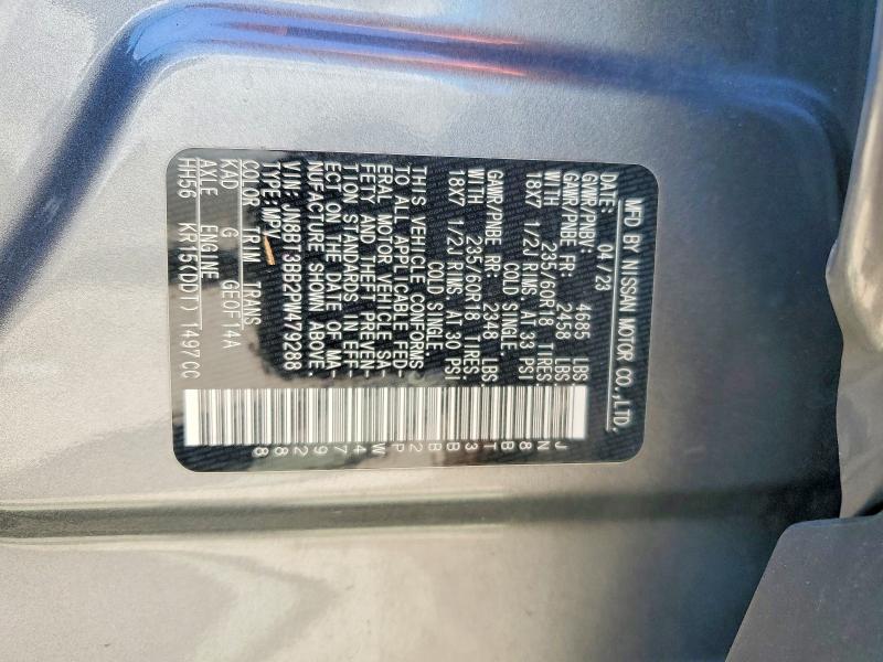 51170506 :رقم المزاد ، JN8BT3BB2PW479288 vin ، 2023 Nissan Rogue مزاد بيع