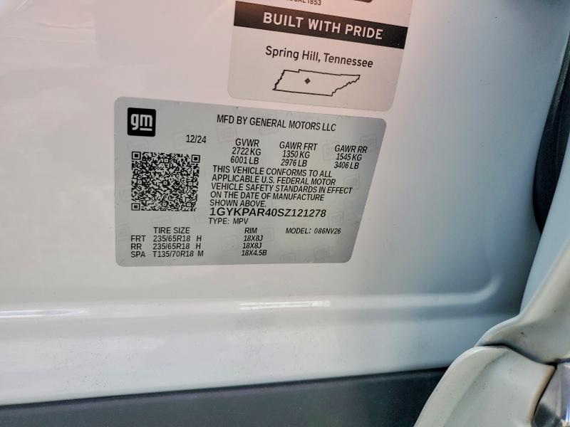 Aukcja sprzedaży 2025 Cadillac Xt6, vin: 1GYKPAR40SZ121278, numer aukcji: 49142606