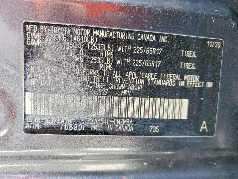 Продажа на аукционе авто 2021 Toyota Rav4, vin: 2T3P1RFV3MC159827, номер лота: 50643886