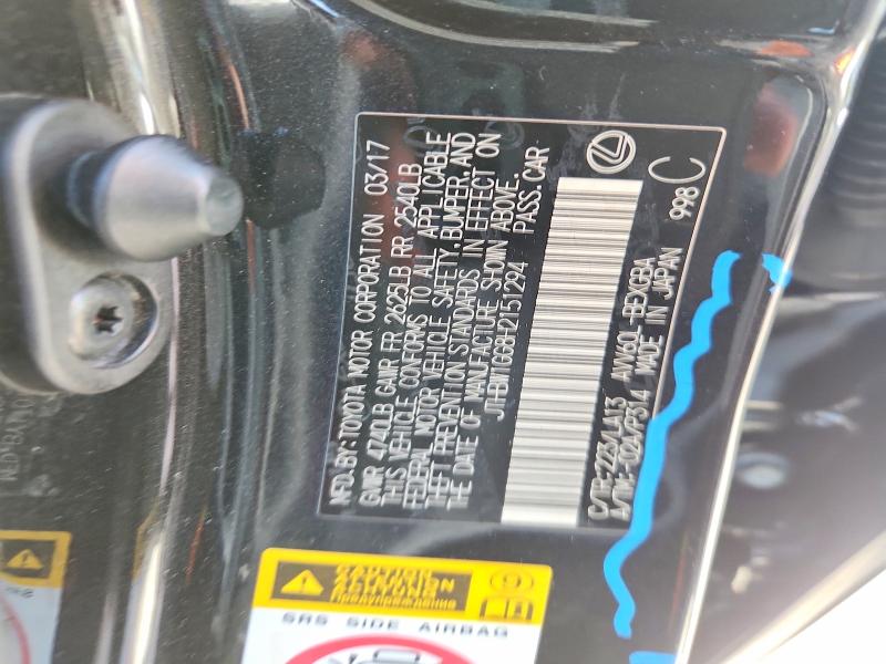 Aukcja sprzedaży 2017 Lexus Es, vin: JTHBW1GG8H2151294, numer aukcji: 51370876