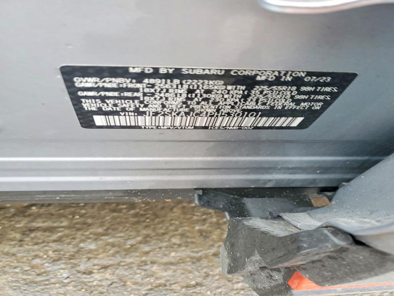 Aukcja sprzedaży 2023 Subaru Forester, vin: JF2SKAJC4PH530101, numer aukcji: 49464906