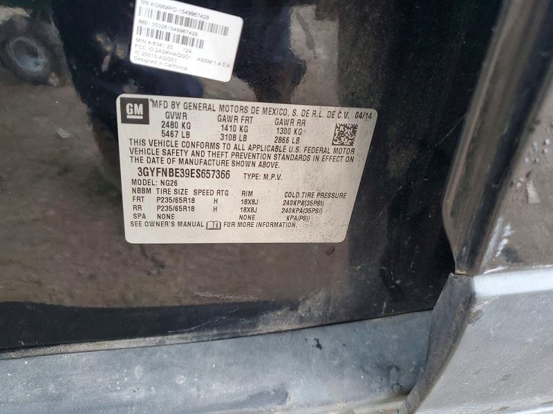Продажа на аукционе авто 2014 Cadillac Srx, vin: 3GYFNBE39ES657366, номер лота: 48233376
