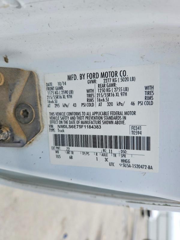 51263356 :رقم المزاد ، NM0LS6E75F1184383 vin ، 2015 Ford Transit Connect مزاد بيع