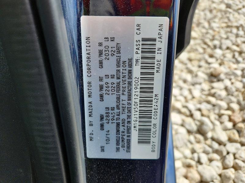 Продажа на аукционе авто 2015 Mazda 6, vin: JM1GJ1V50F1219002, номер лота: 48710216
