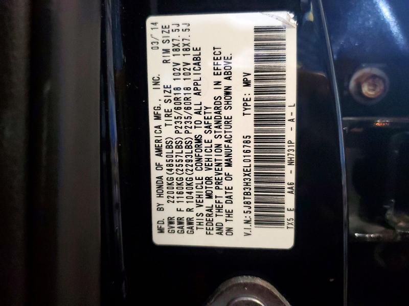 2014 Acura Rdx მანქანა იყიდება აუქციონზე, vin: 5J8TB3H3XEL016785, აუქციონის ნომერი: 51476206