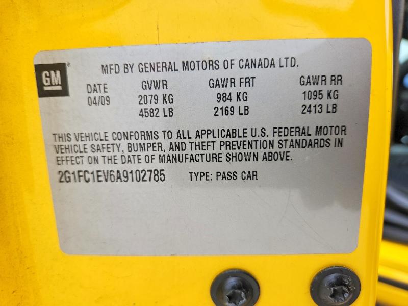 Продажа на аукционе авто 2010 Chevrolet Camaro, vin: 2G1FC1EV6A9102785, номер лота: 50688696