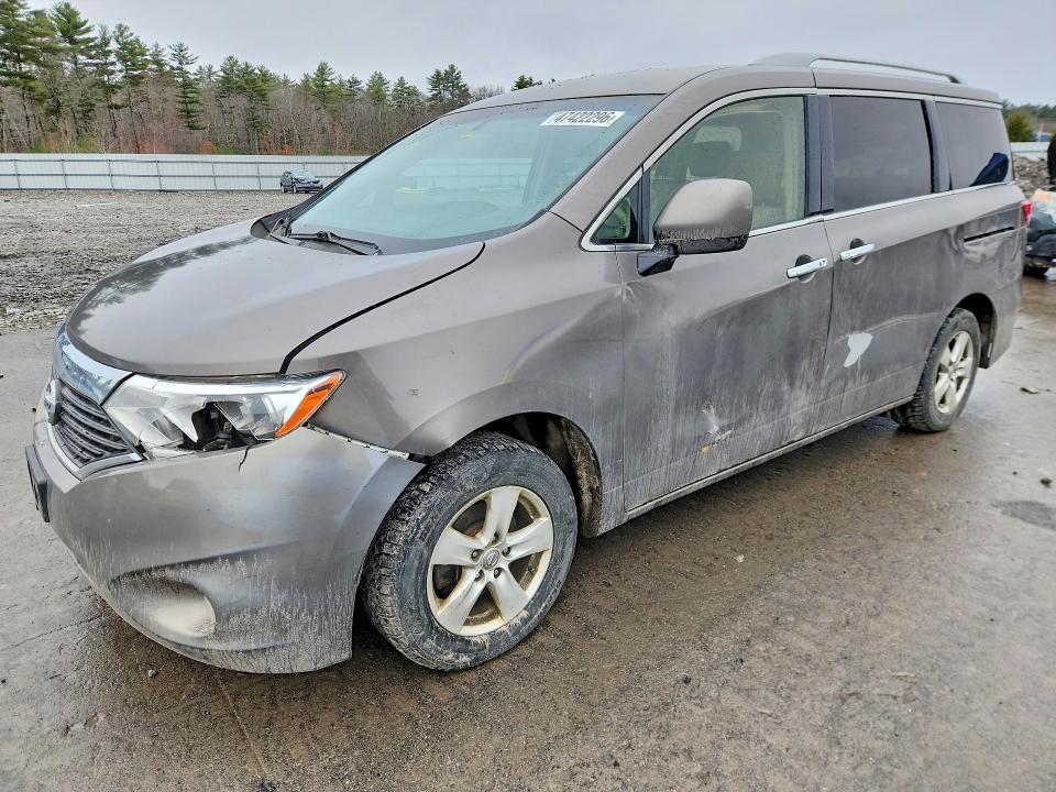 47422296 :رقم المزاد ، JN8AE2KP7H9170136 vin ، 2017 Nissan Quest مزاد بيع