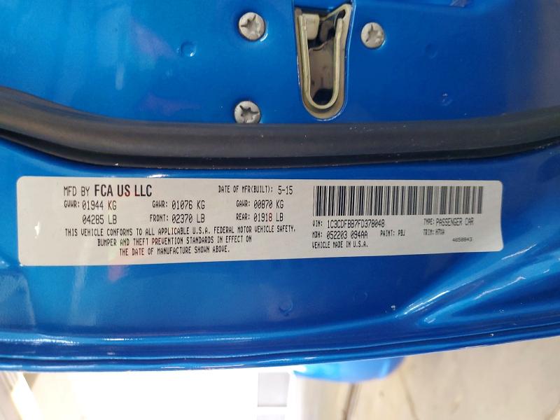 Продажа на аукционе авто 2015 Dodge Dart, vin: 1C3CDFBB7FD378048, номер лота: 50356746