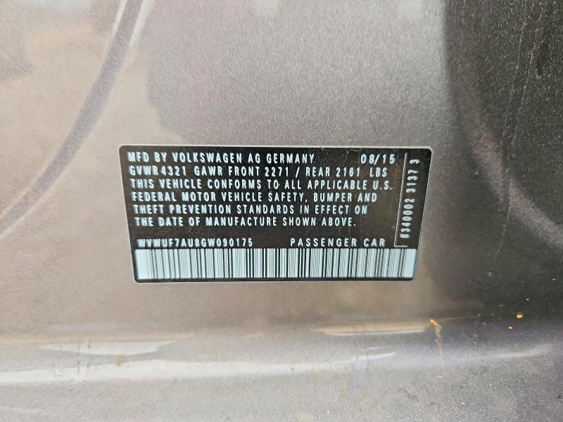 Продажа на аукционе авто 2016 Volkswagen Golf R, vin: WVWUF7AU8GW090175, номер лота: 51709476