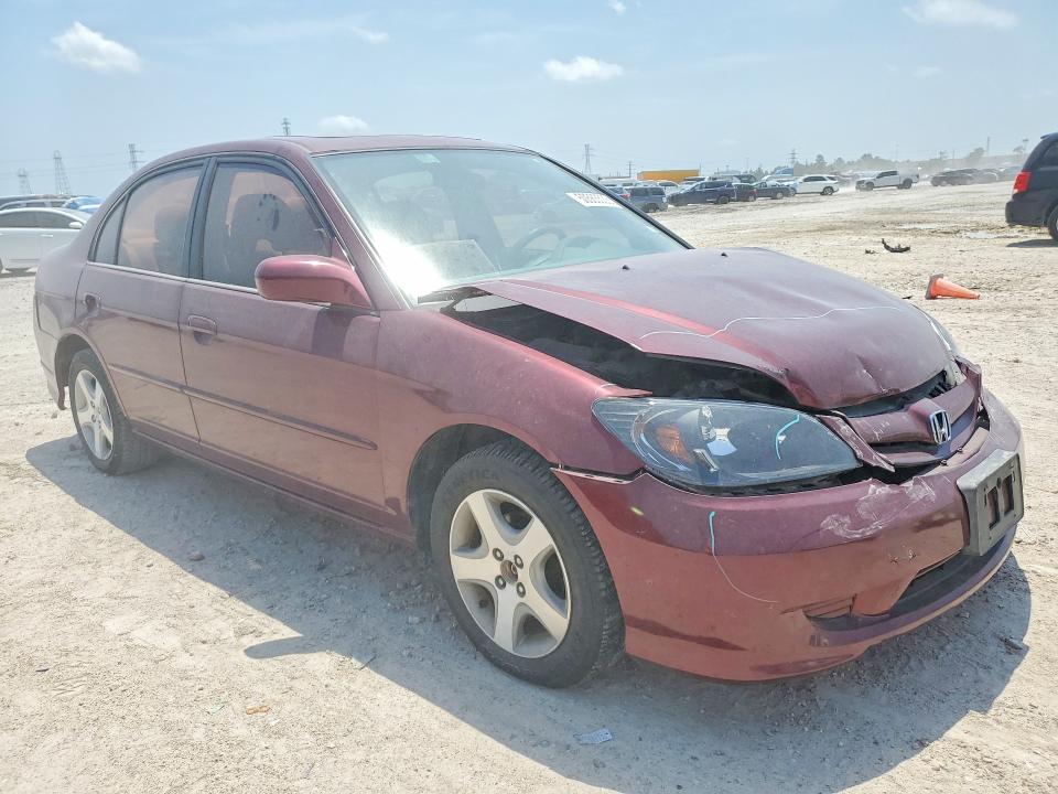 2004 Honda Civic მანქანა იყიდება აუქციონზე, vin: 2HGES267X4H511671, აუქციონის ნომერი: 50563536