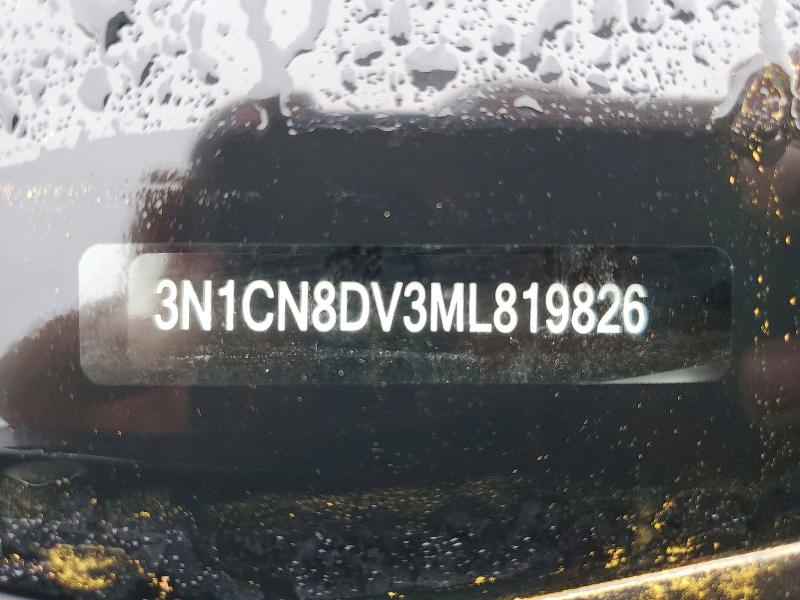 Продаж на аукціоні авто 2021 Nissan Versa, vin: 3N1CN8DV3ML819826, номер лоту: 52127526