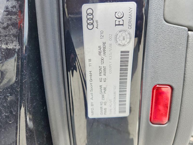 Продаж на аукціоні авто 2019 Audi Rs5, vin: WUACWCF59KA901531, номер лоту: 49798776