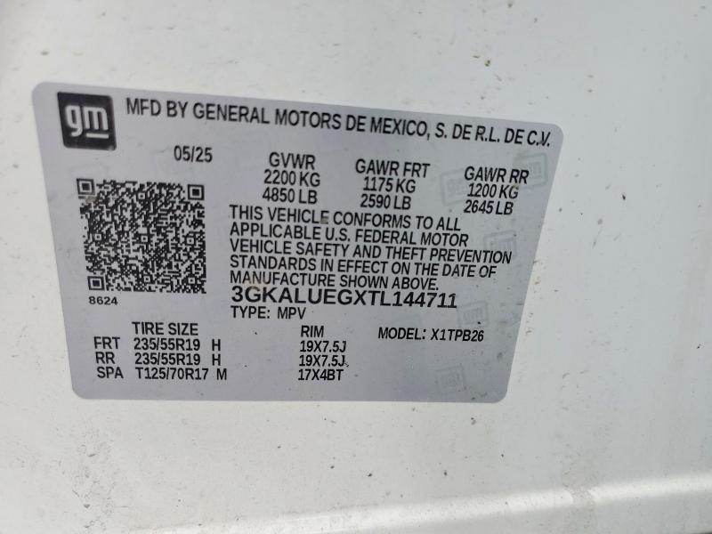 51582086 :رقم المزاد ، 3GKALUEGXTL144711 vin ، 2026 Gmc Terrain مزاد بيع