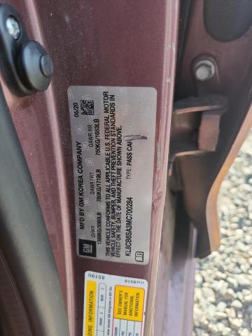 Продаж на аукціоні авто 2021 Chevrolet Spark, vin: KL8CB6SA3MC700284, номер лоту: 51765836