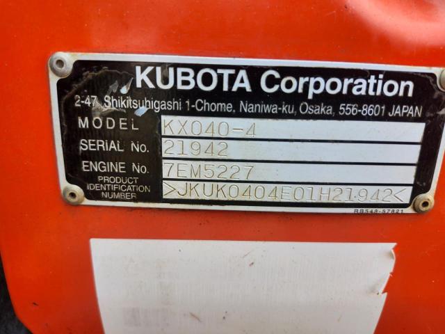 Aukcja sprzedaży 2017 Kubota Construction Equipment, vin: JKUK0404E01H21942, numer aukcji: 50138986