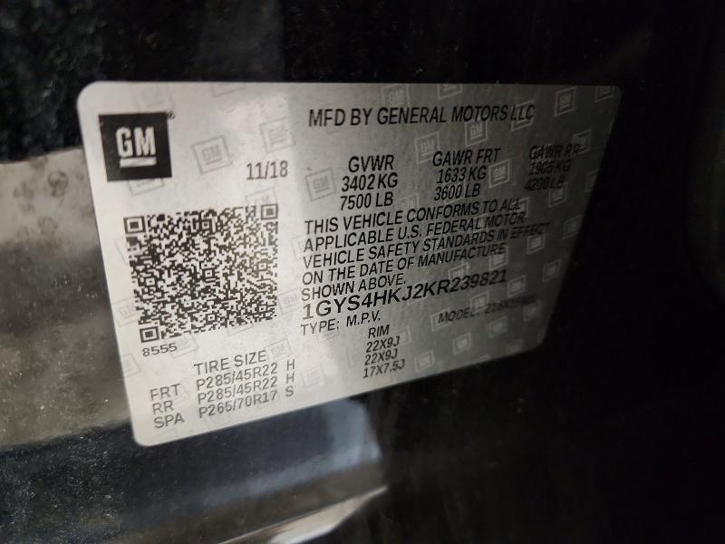 Продажа на аукционе авто 2019 Cadillac Escalade, vin: 1GYS4HKJ2KR239821, номер лота: 51750166